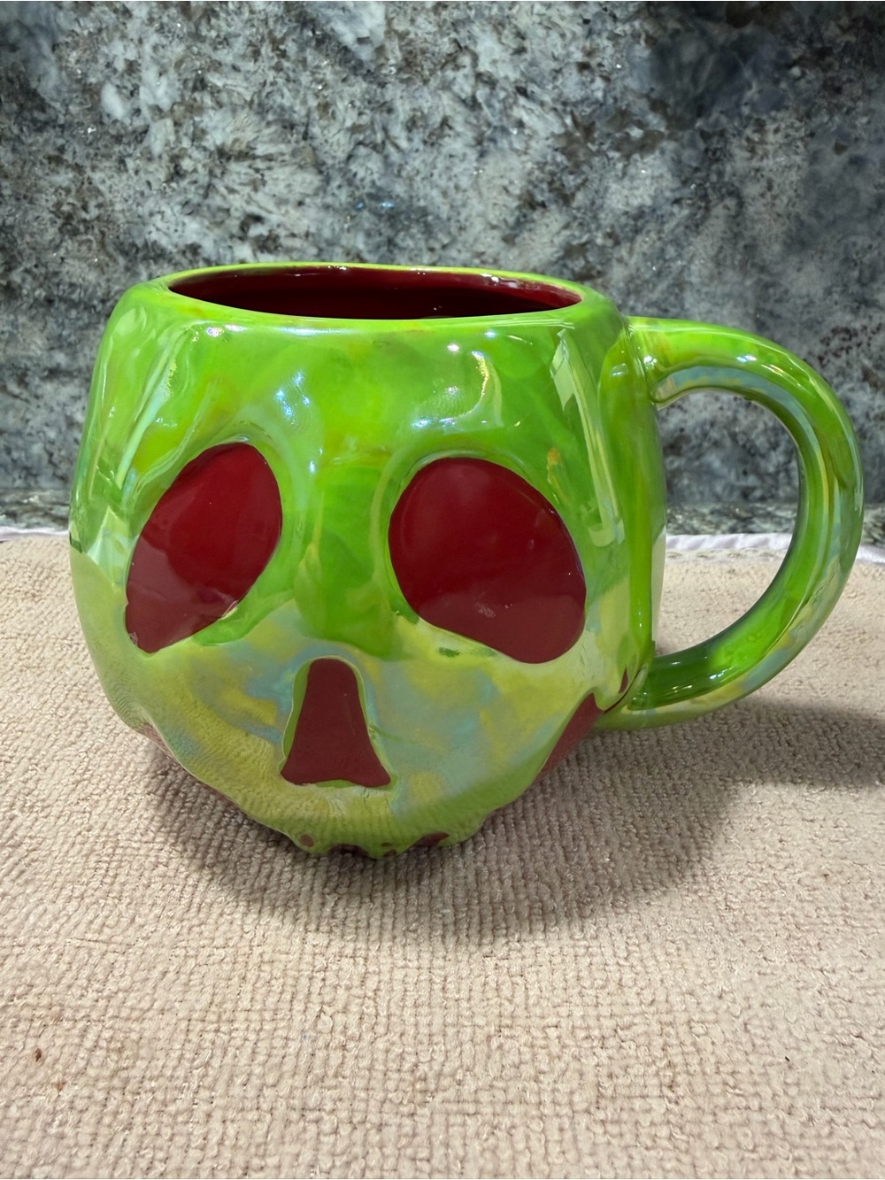 Disney Snow White Poison Apple Sculpted Mug | Evil Queen Halloween | NWT